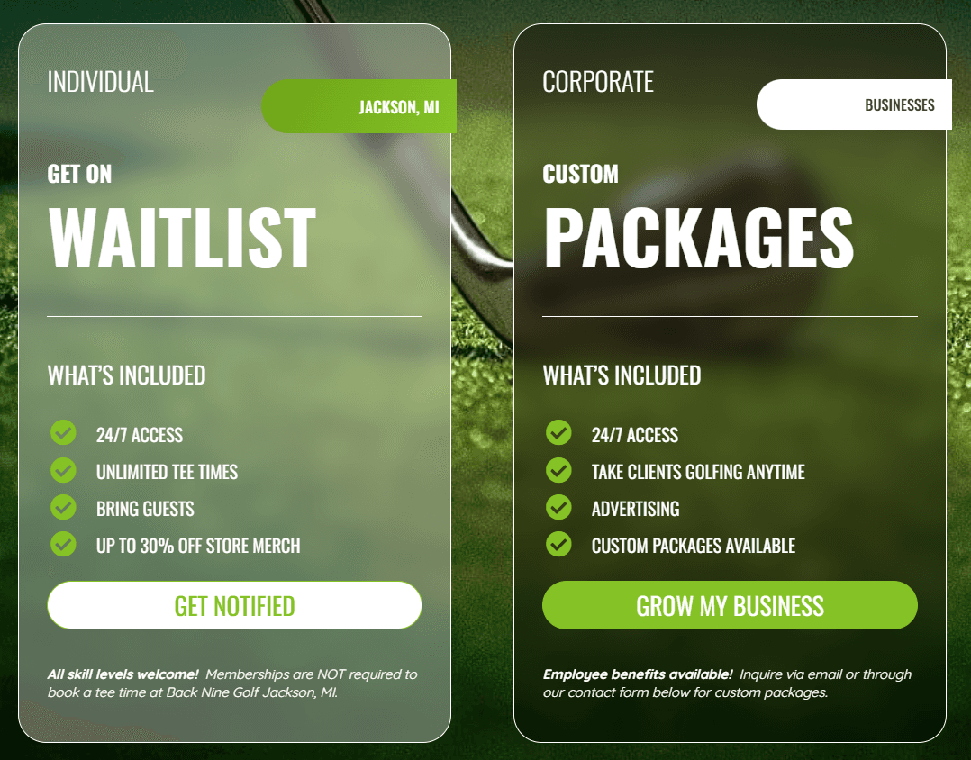 The Back Nine Golf | Jackson, MI - Image 1