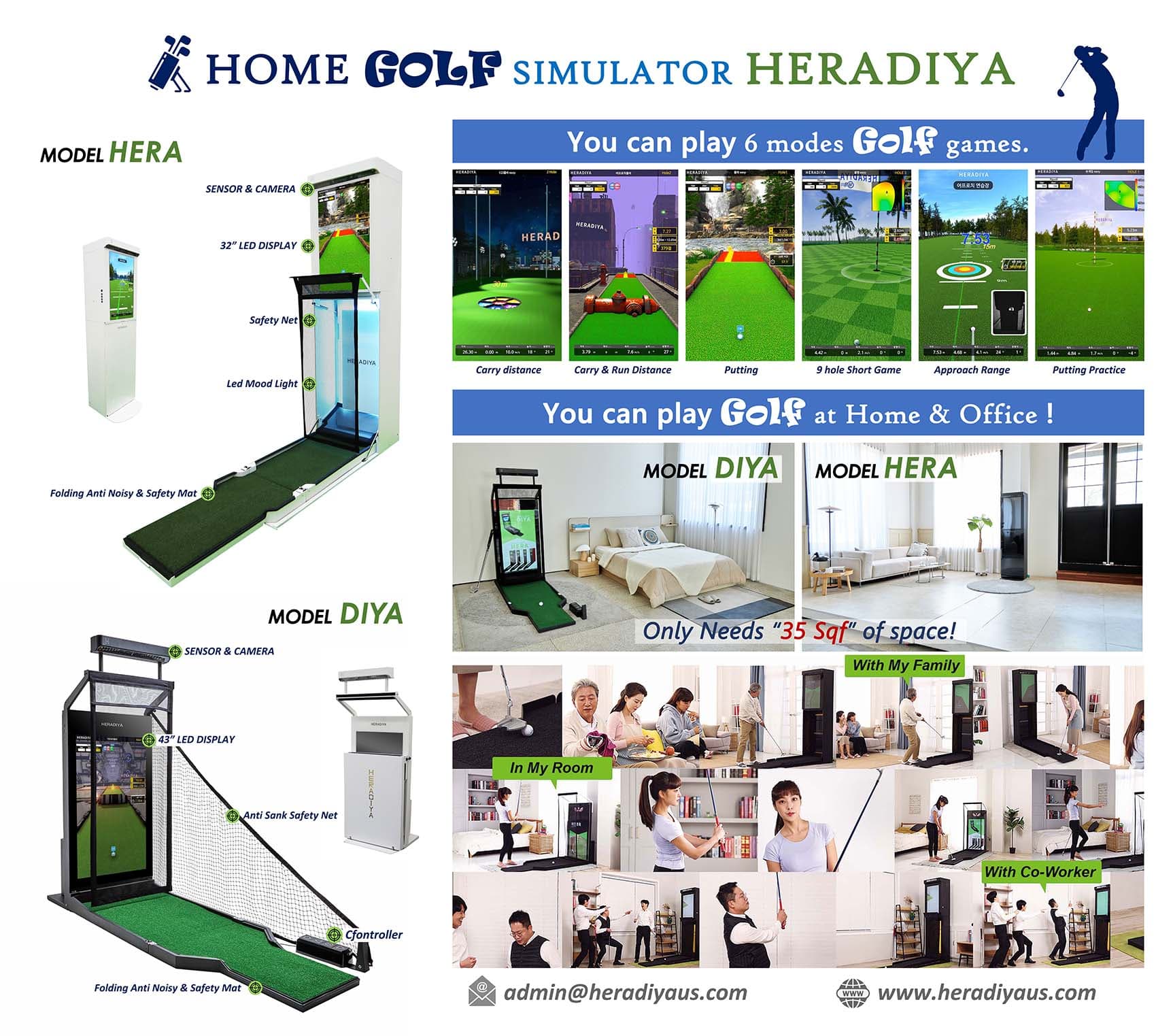 Home Golf Simulator Heradiya US - Image 3