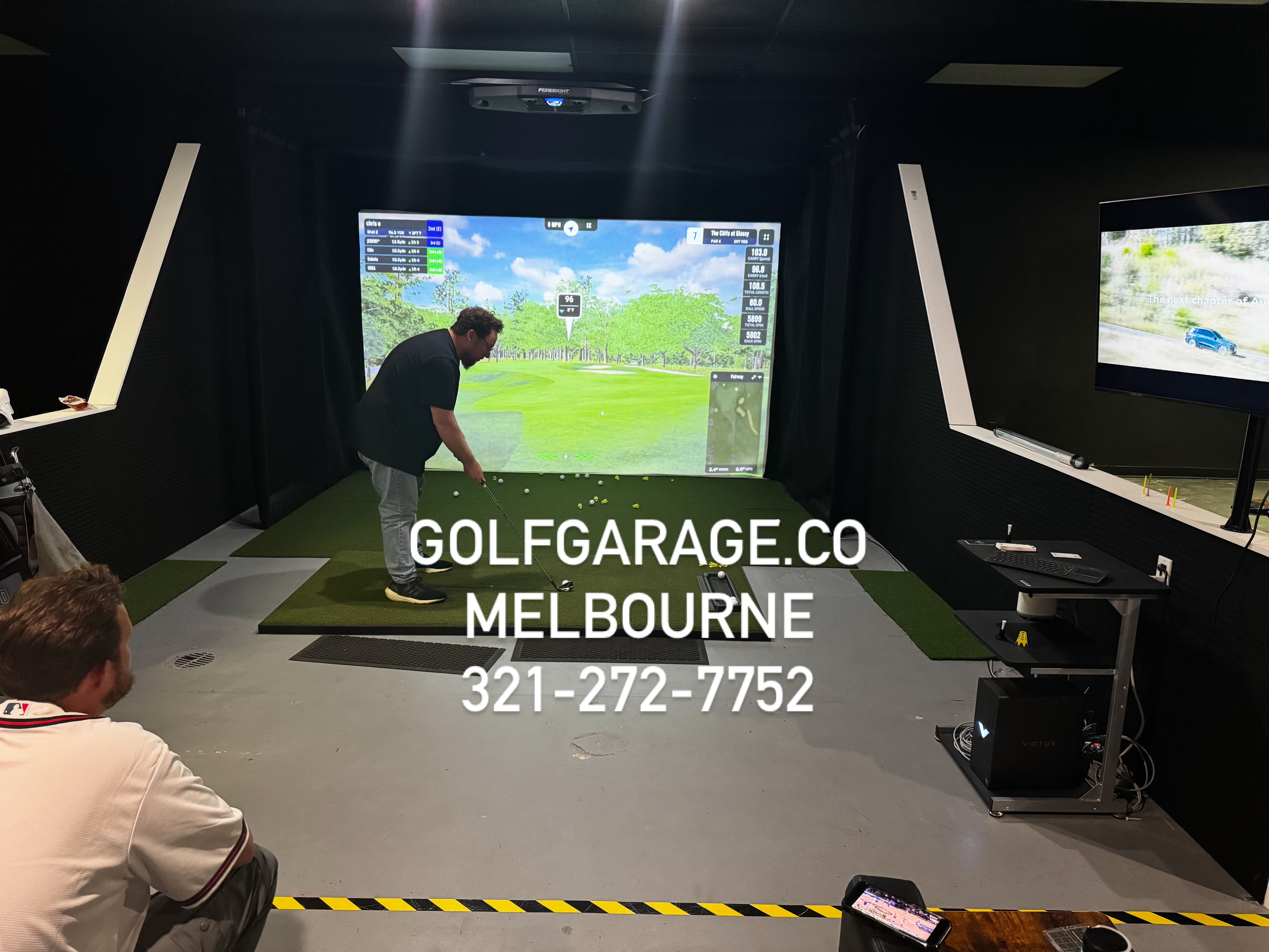 Golf garage Please click on website to book Times NOT BOOK NOW !!! 3 bays open, Pool, Darts and BEER and WINE - Image 1