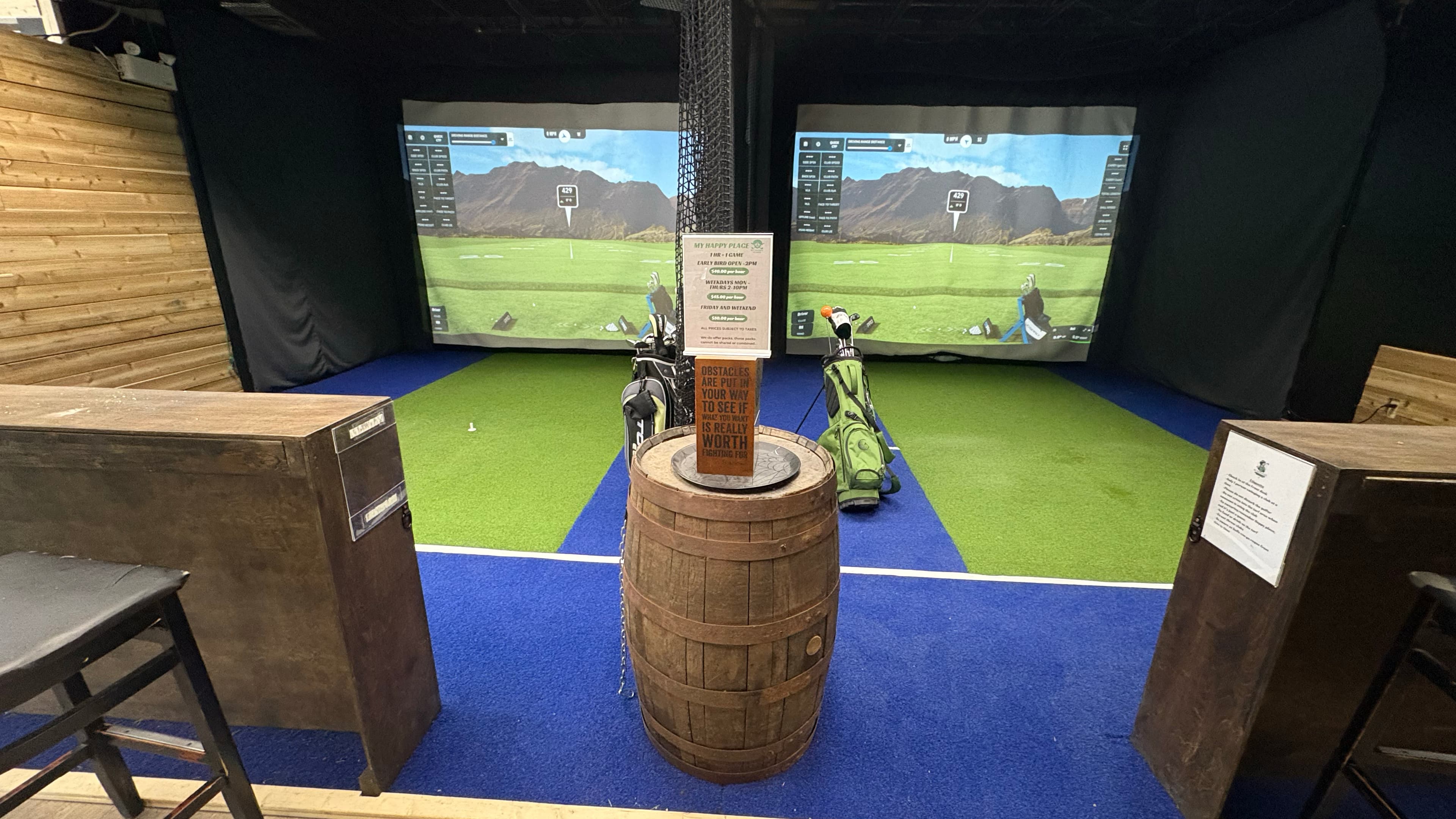 My Happy Place Golf Simulator located at OCR Academy