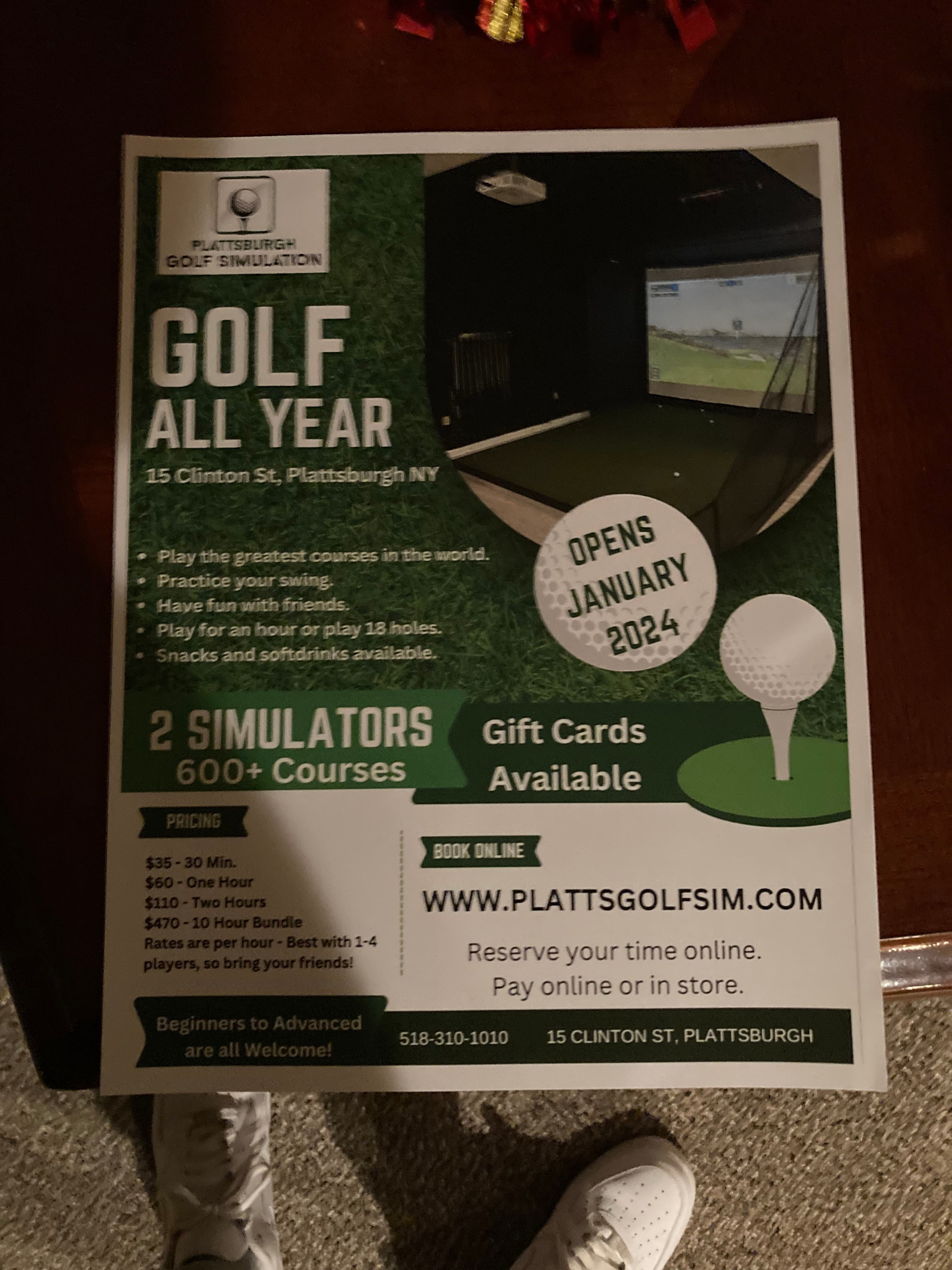 Plattsburgh Golf Simulation - Image 4