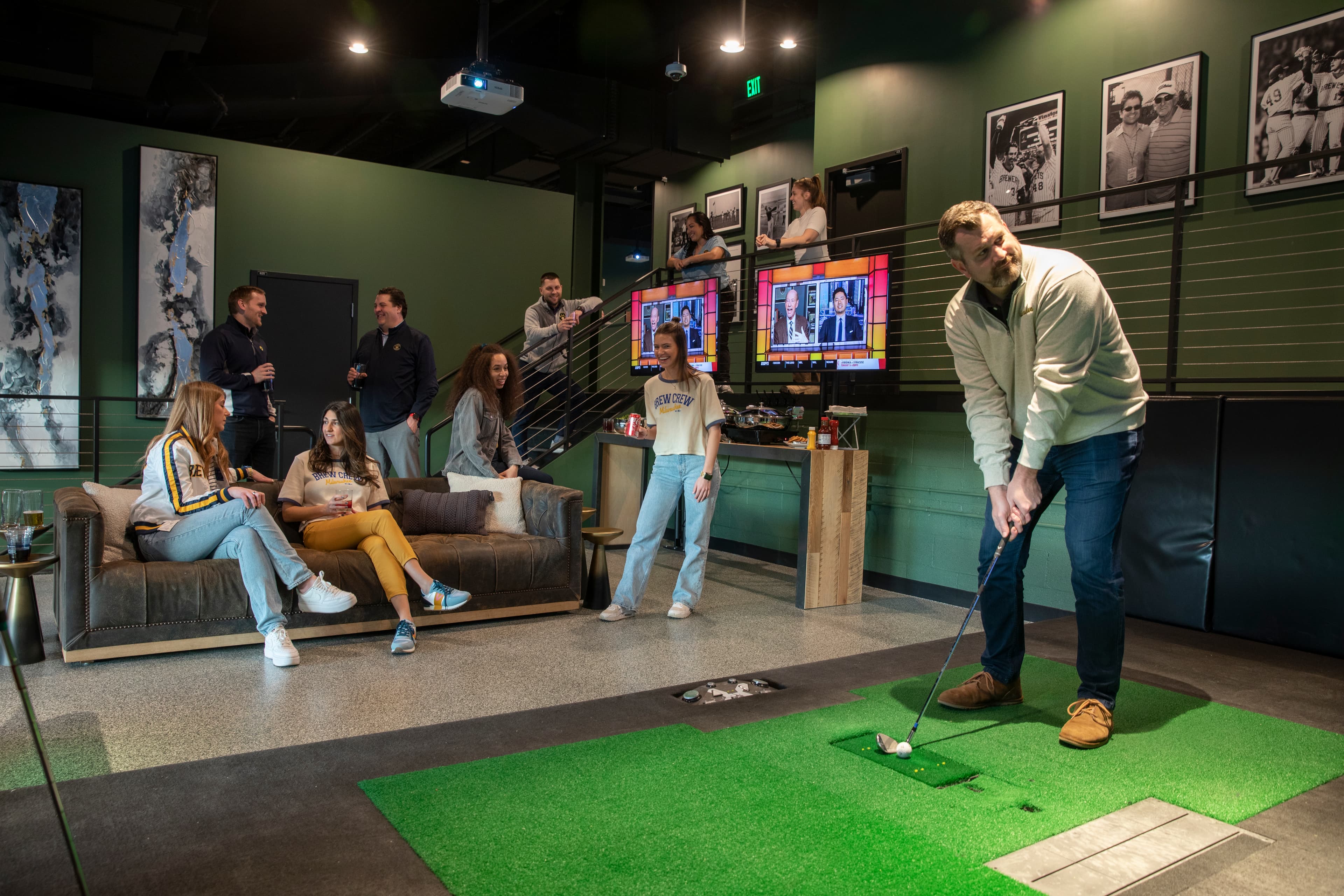 X-Golf at American Family Field | Year-Round Golf Simulator Suites & Events - Image 6